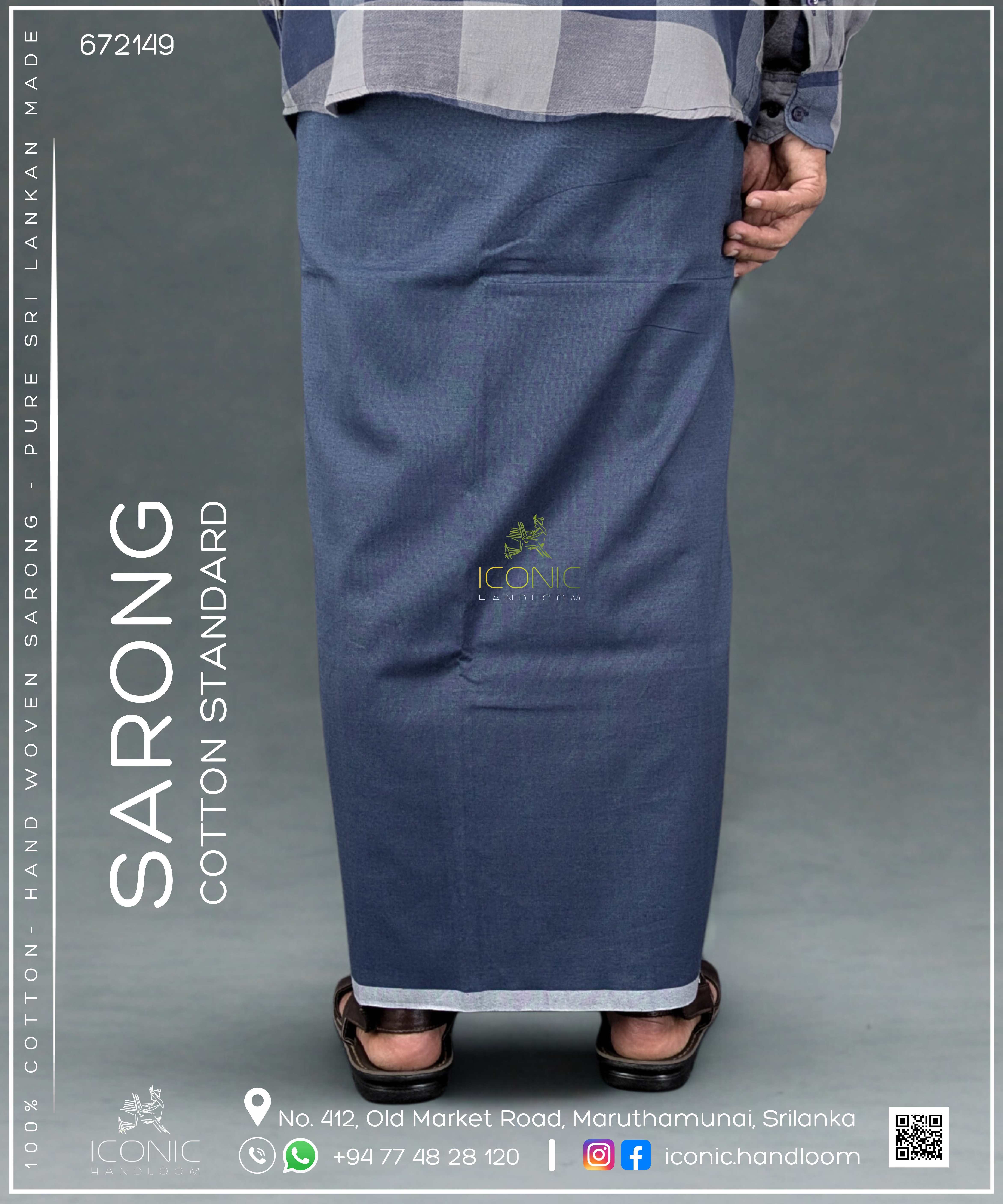 Handloom Cotton Sarong – ICS - 672149