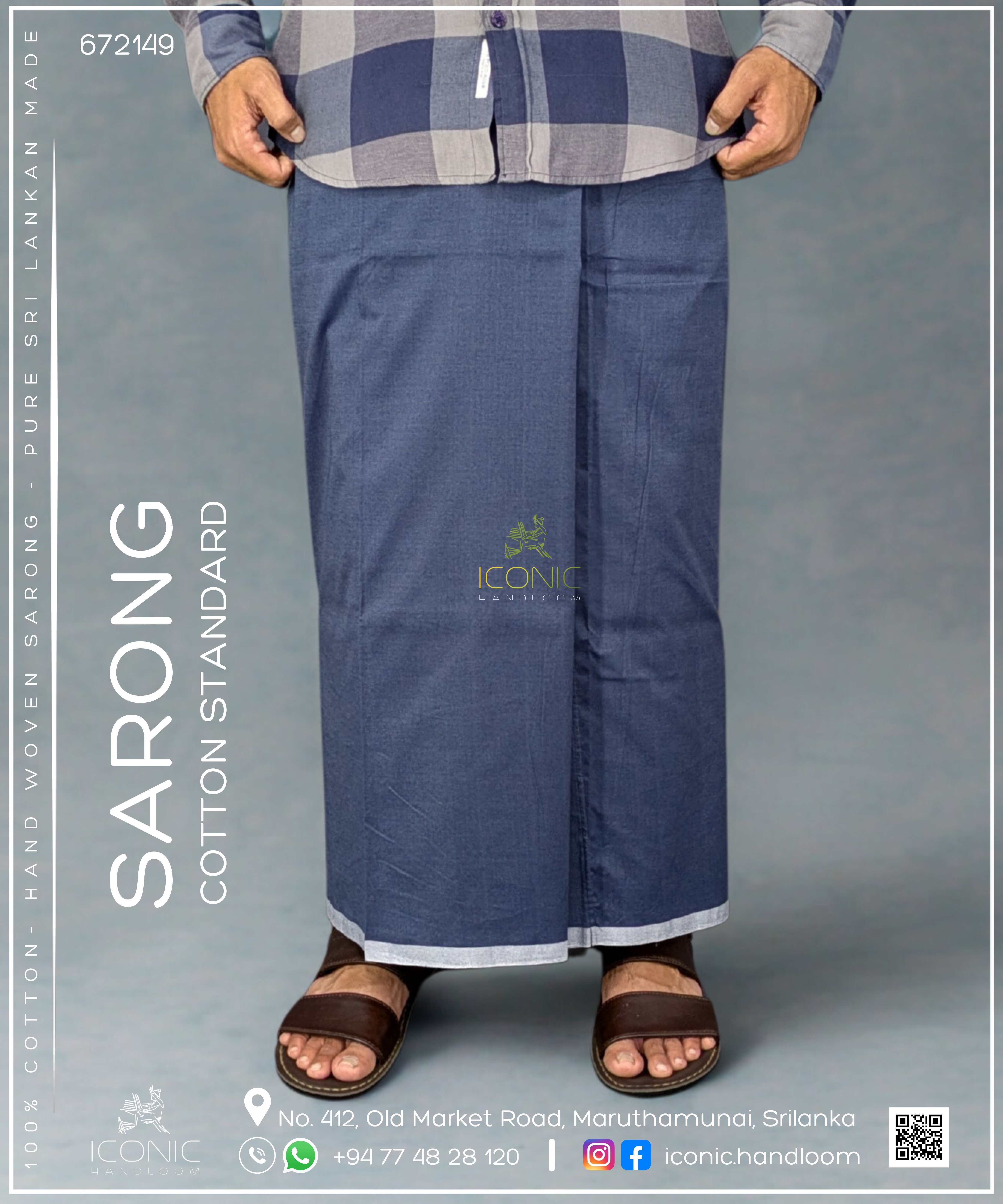 Handloom Cotton Sarong – ICS - 672149