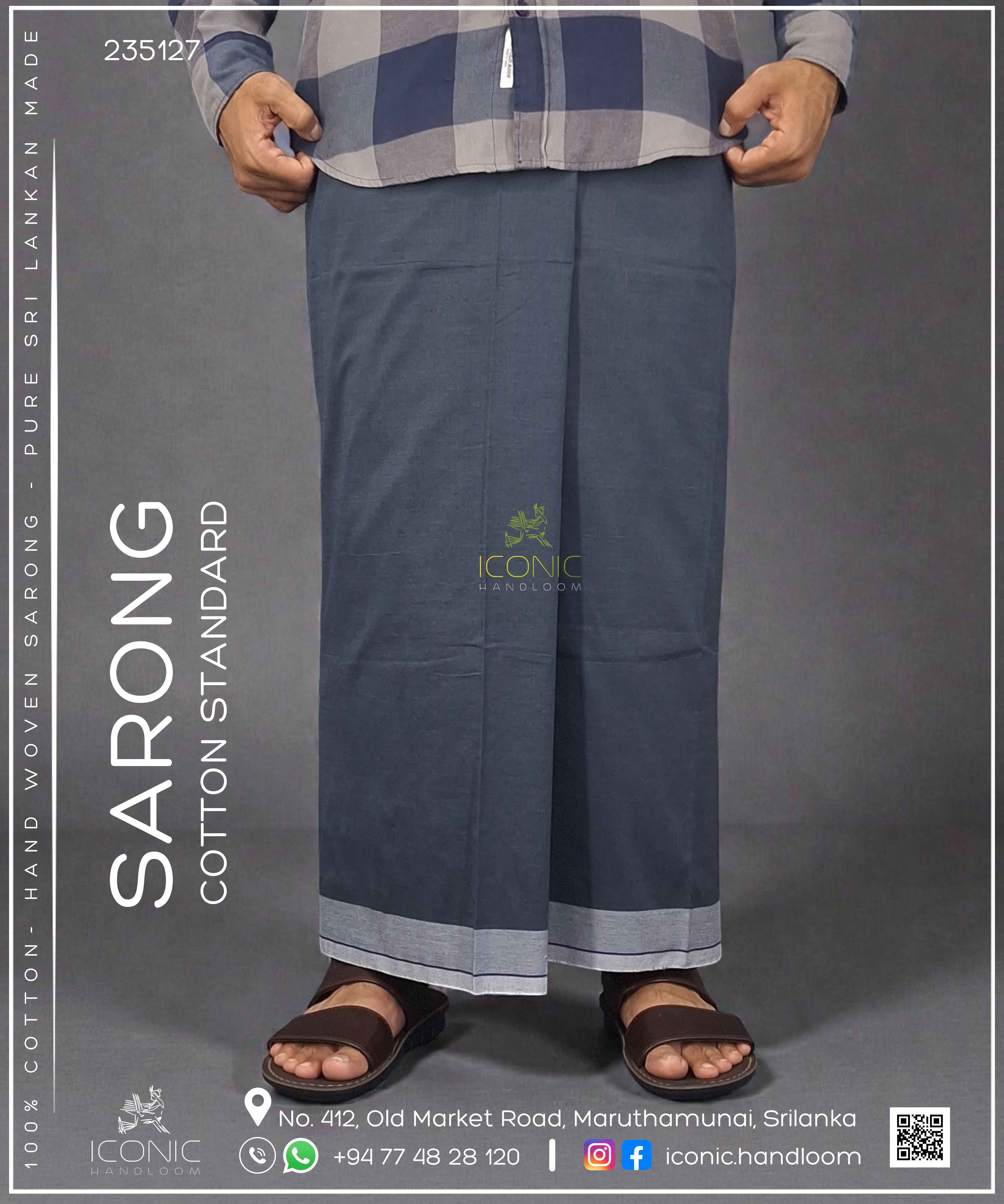 Handloom Cotton Sarong – ICS - 235127