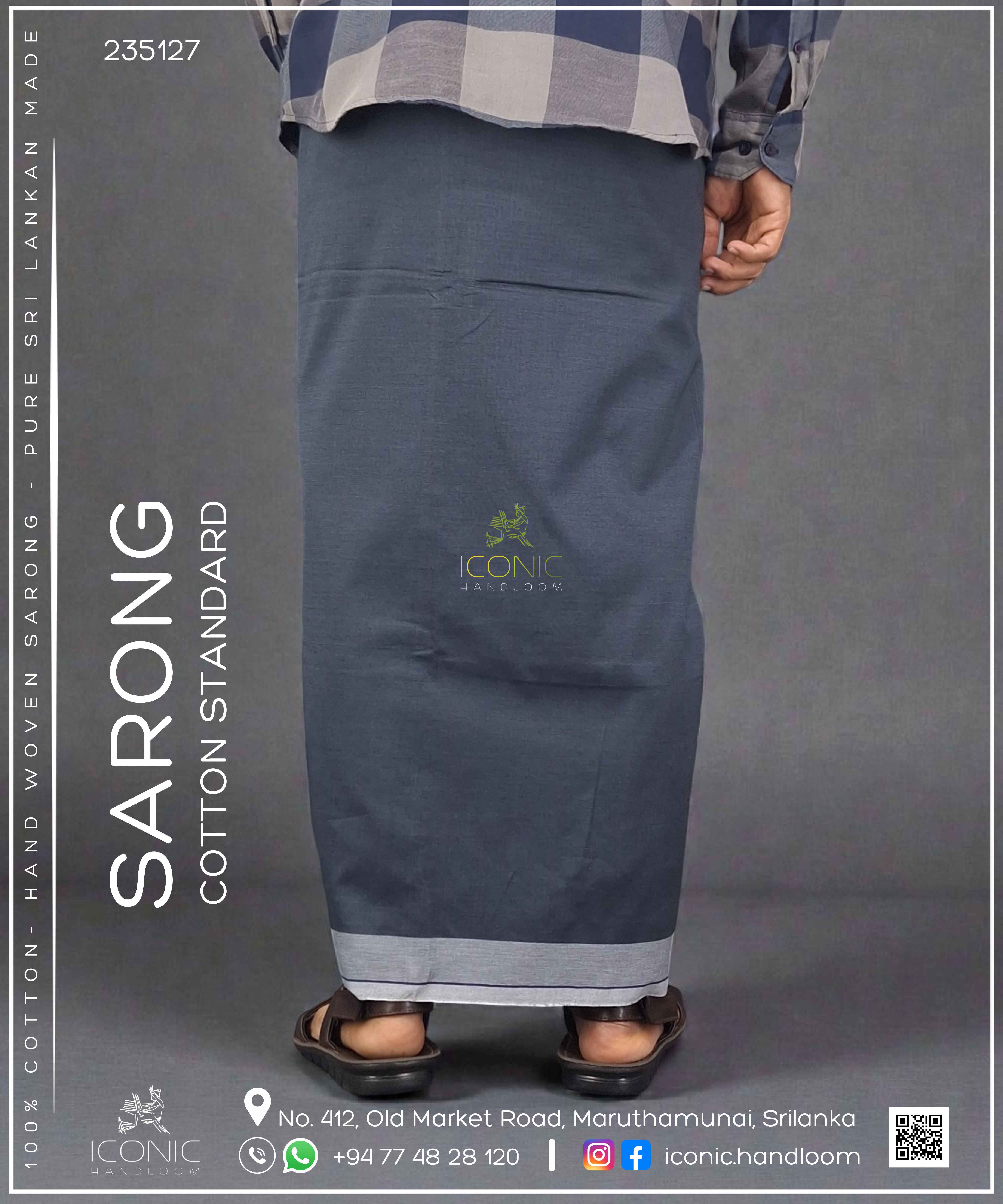 Handloom Cotton Sarong – ICS - 235127