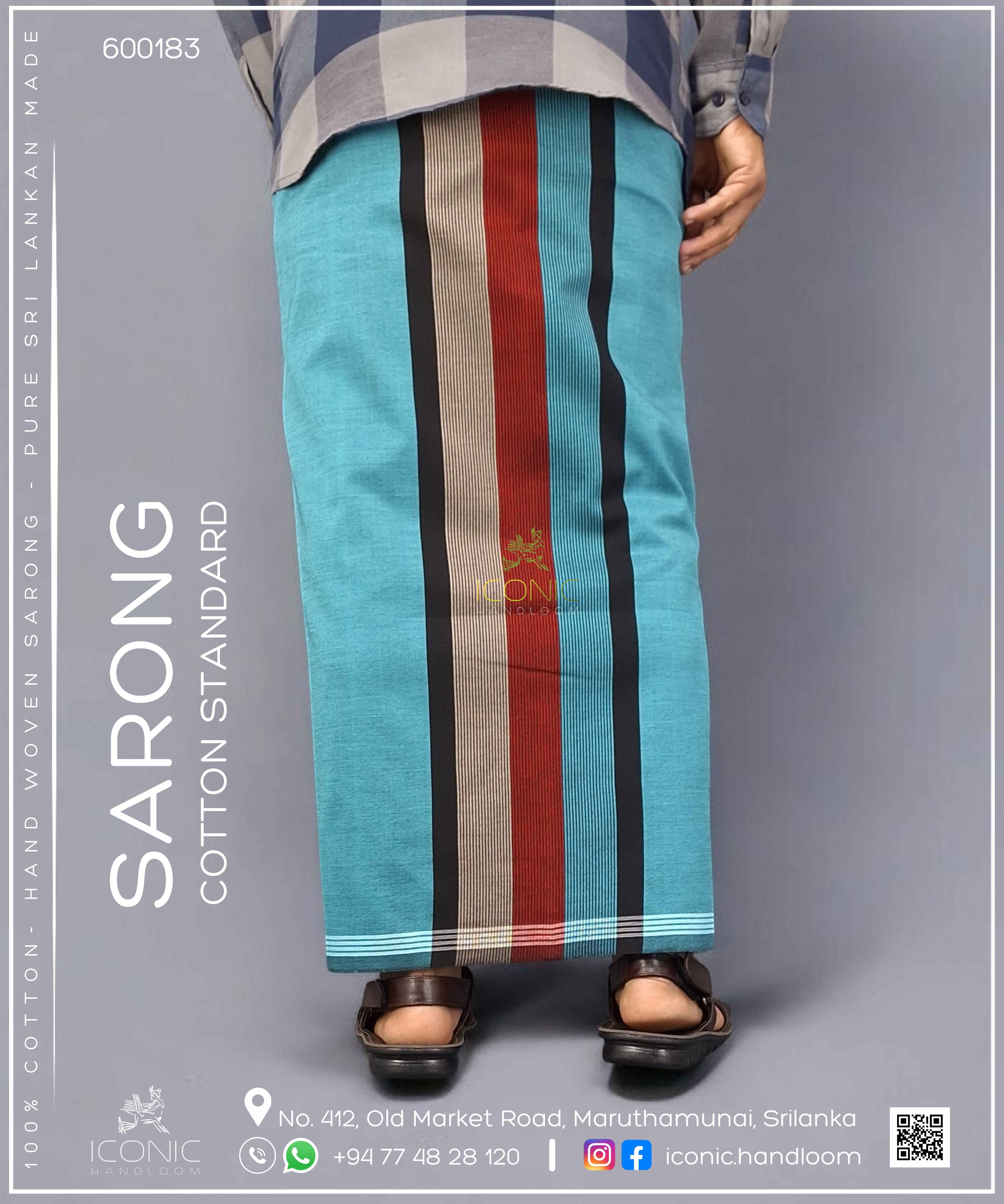 Handloom Cotton Sarong – ICS - 600183