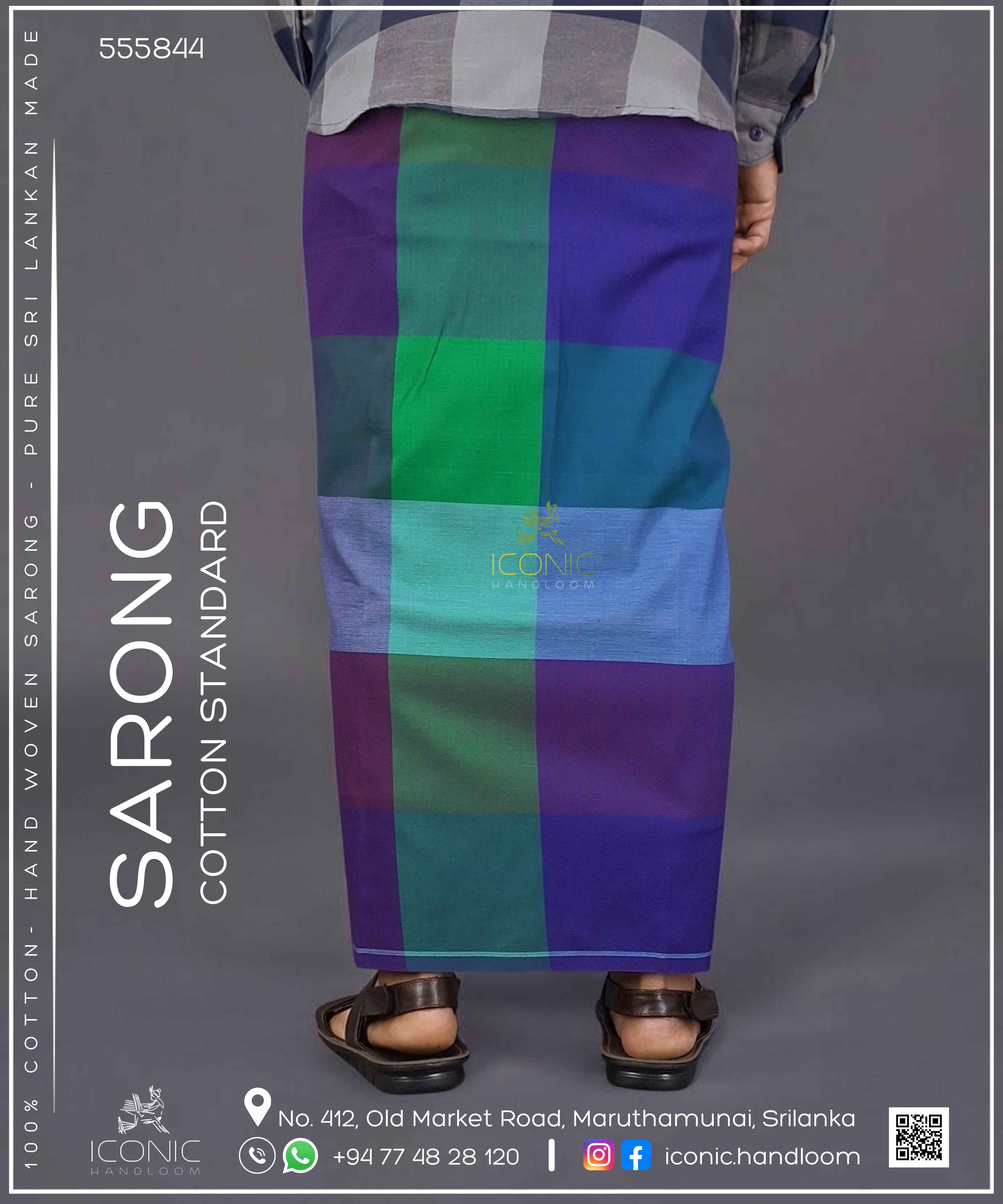 Handloom Cotton Sarong – ICS - 555844