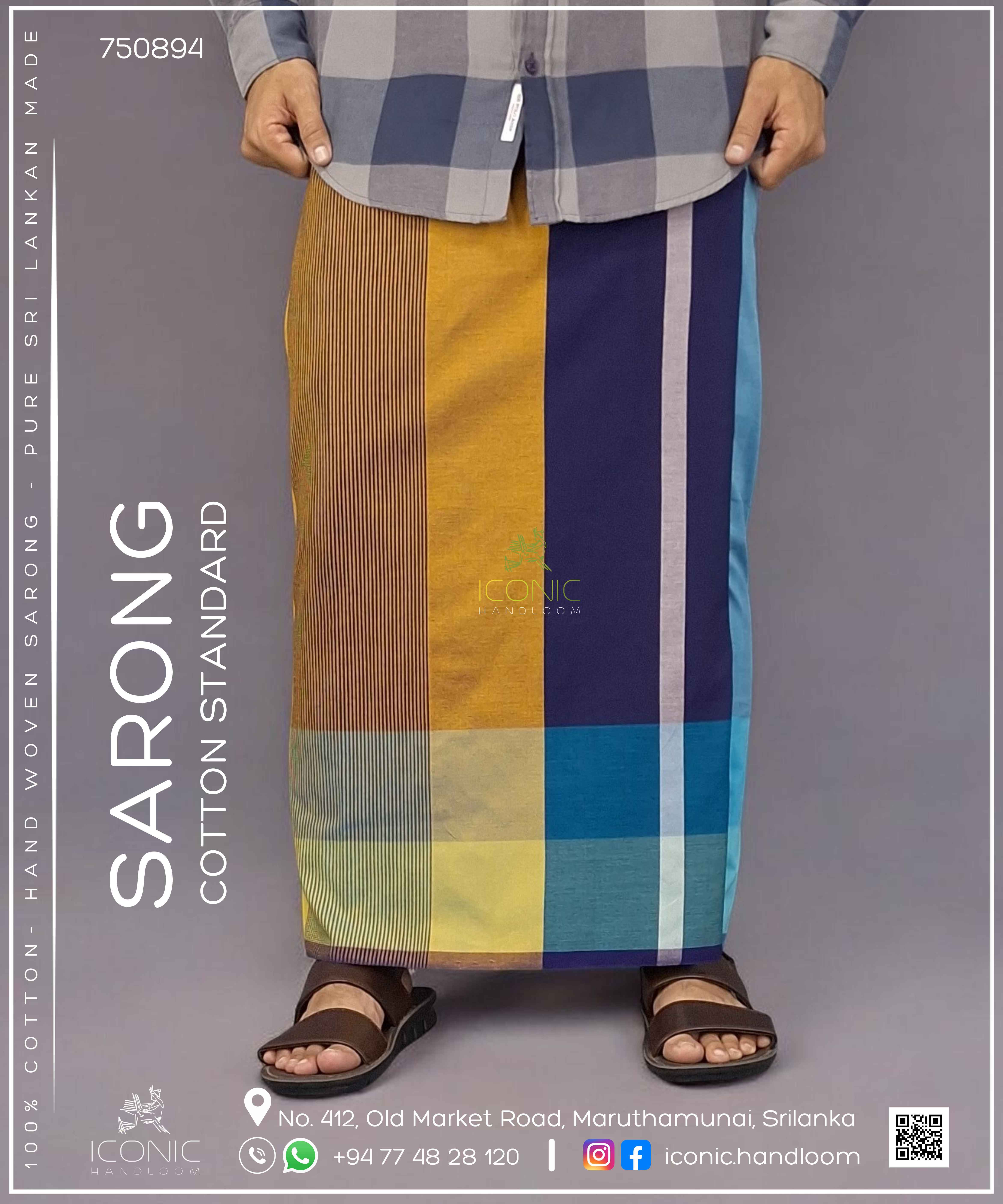 Handloom Cotton Sarong – ICS - 750894
