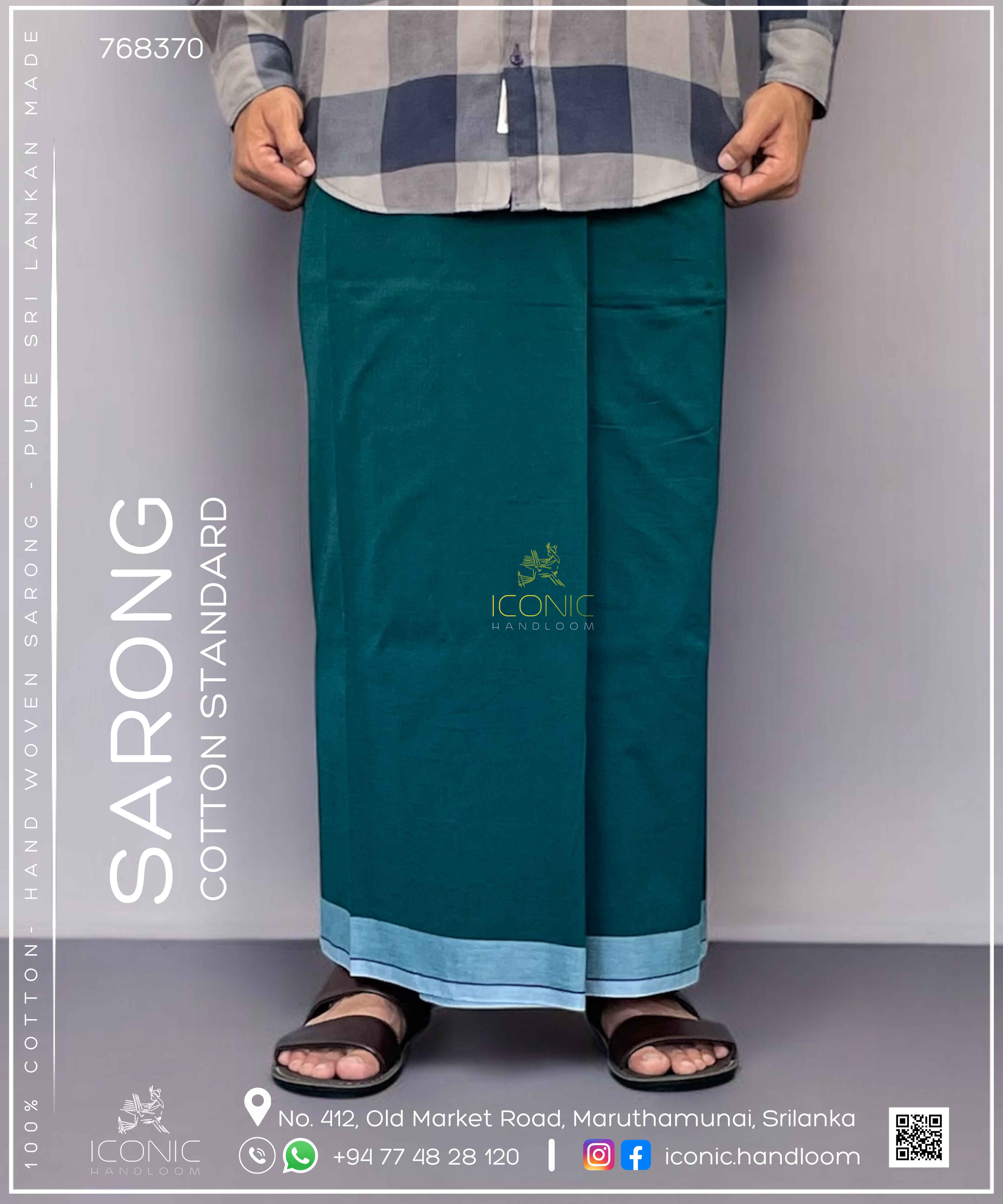Handloom Cotton Sarong – ICS - 768370