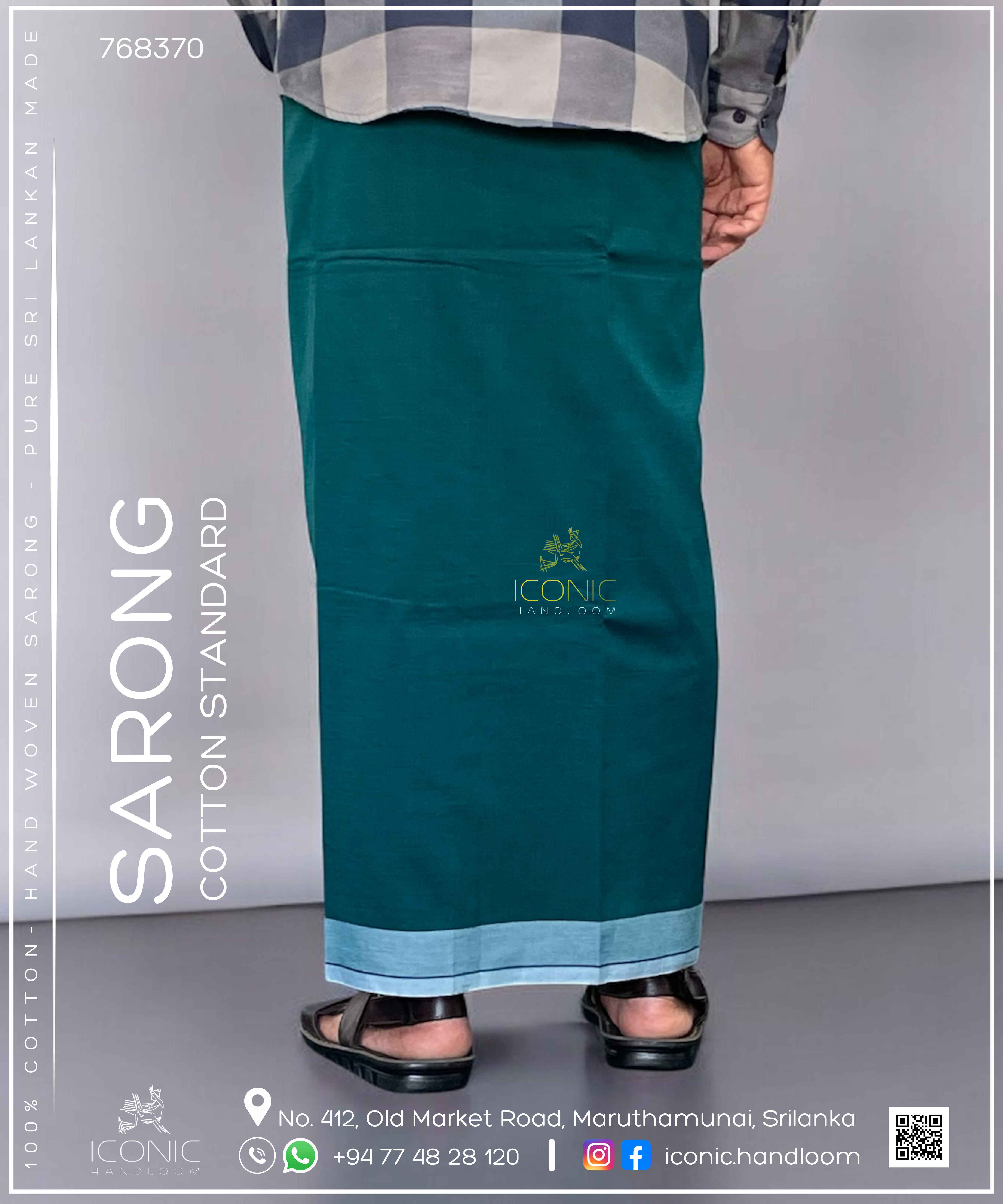 Handloom Cotton Sarong – ICS - 768370