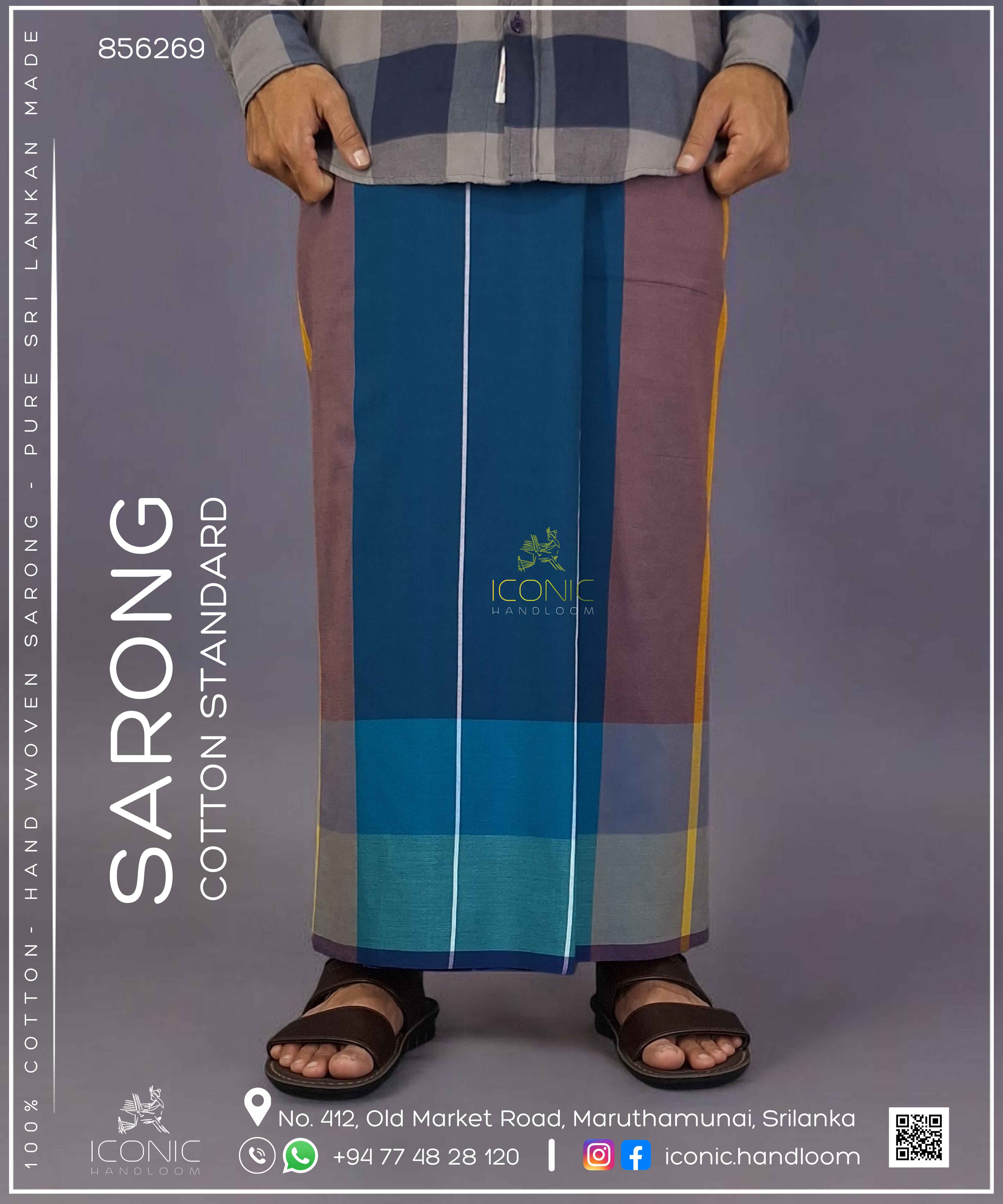 Handloom Cotton Sarong – ICS - 856269