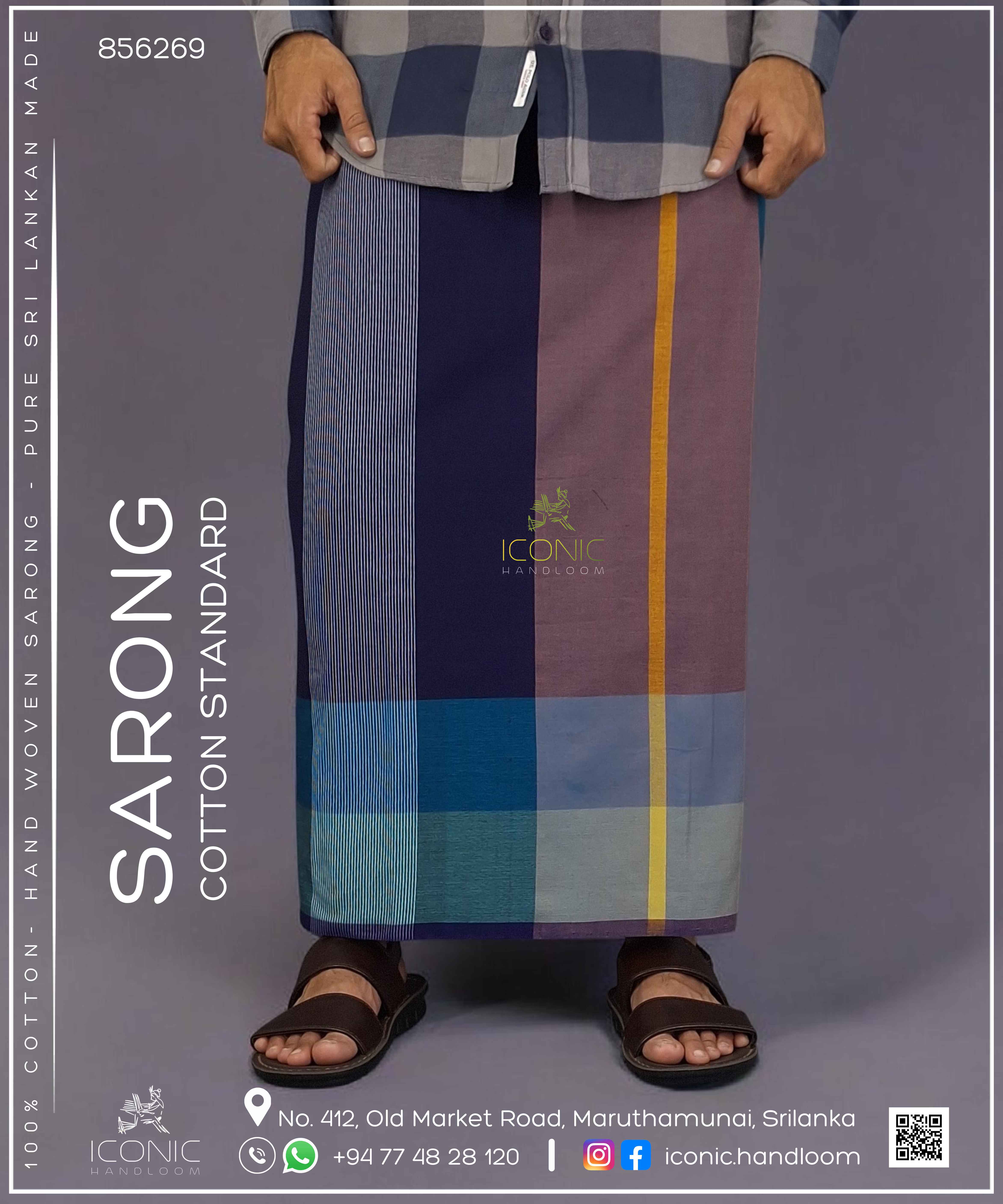 Handloom Cotton Sarong – ICS - 856269