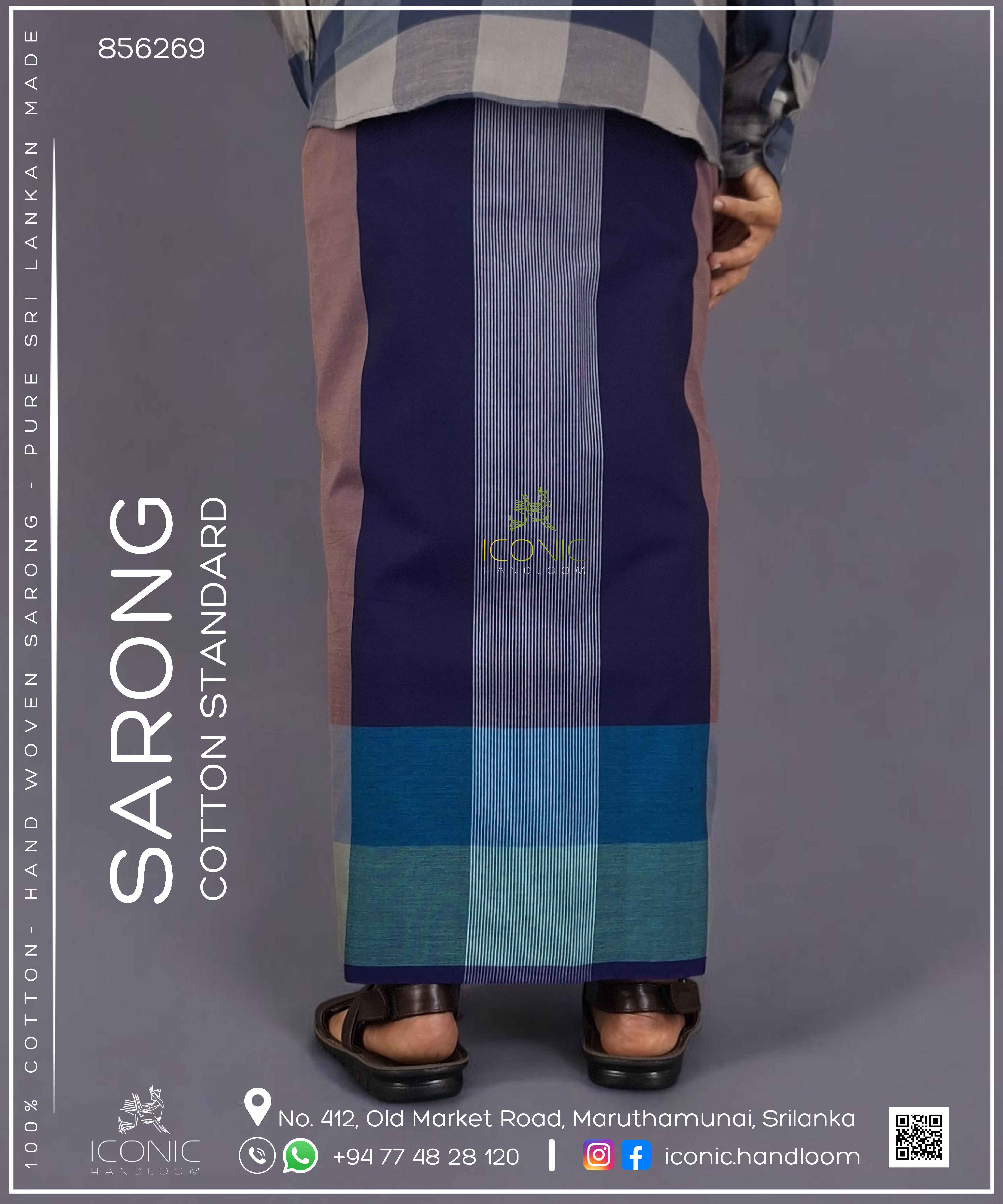 Handloom Cotton Sarong – ICS - 856269