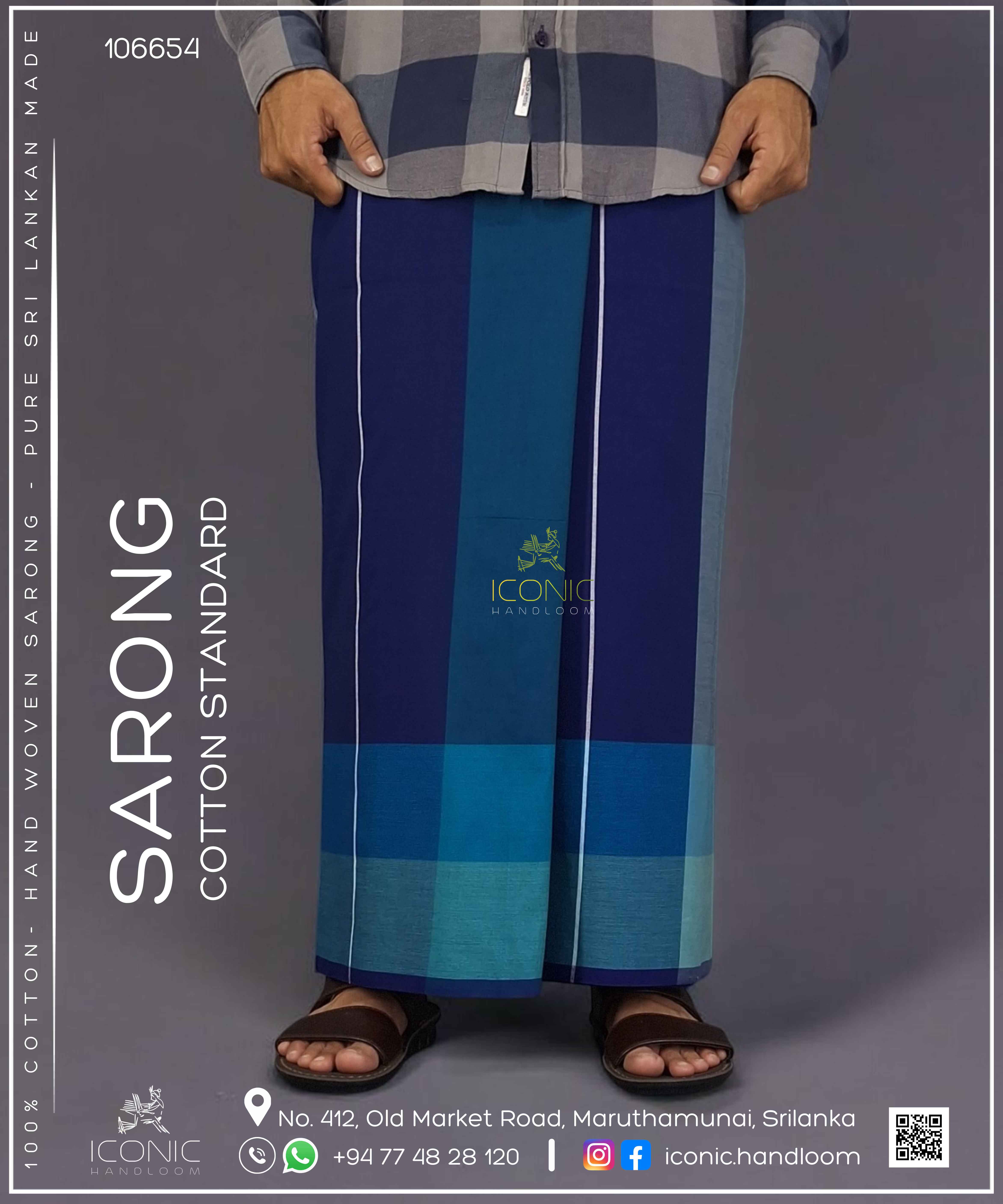 Handloom Cotton Sarong – ICS - 106654
