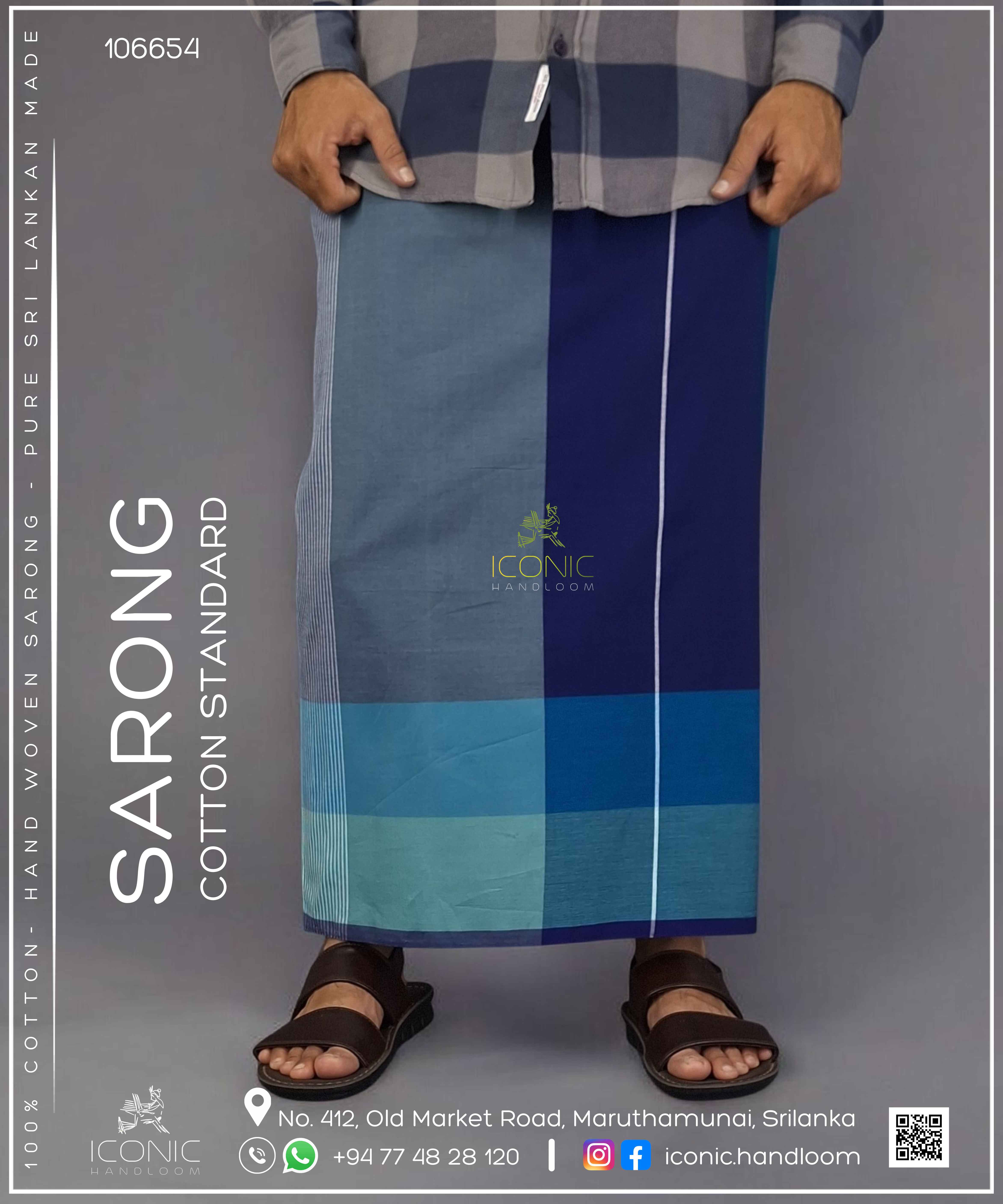 Handloom Cotton Sarong – ICS - 106654
