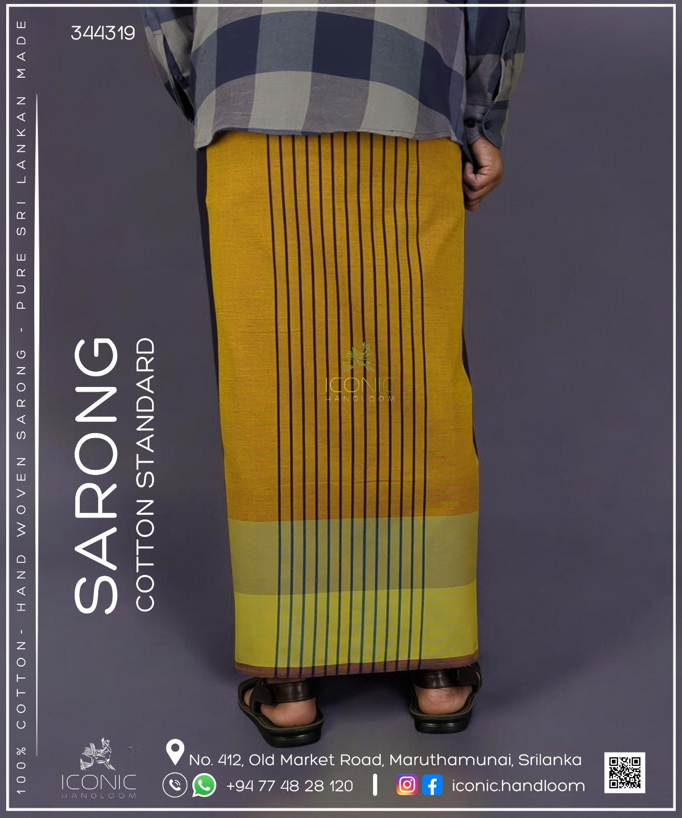 Handloom Cotton Sarong - The Horizon Glow 589358