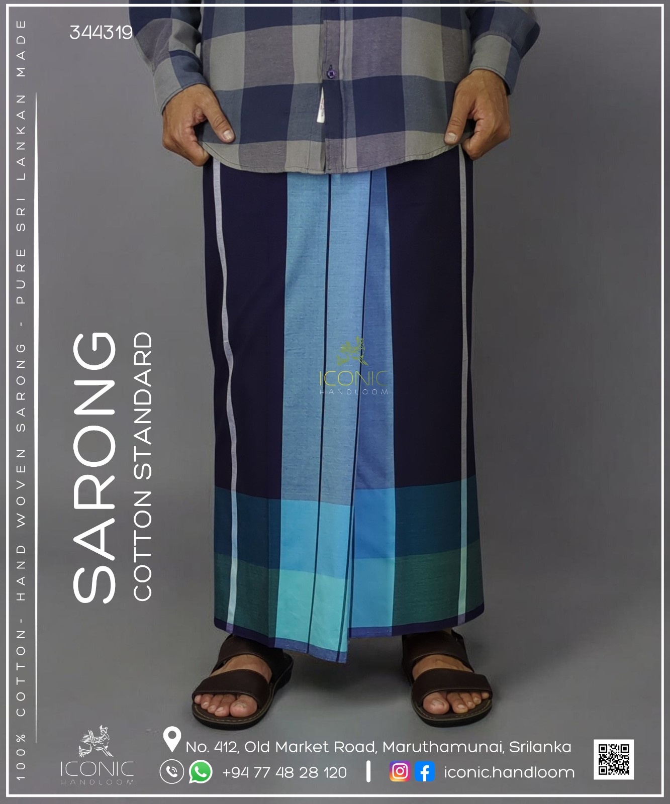 Handloom Cotton Sarong - The Horizon Glow 589358