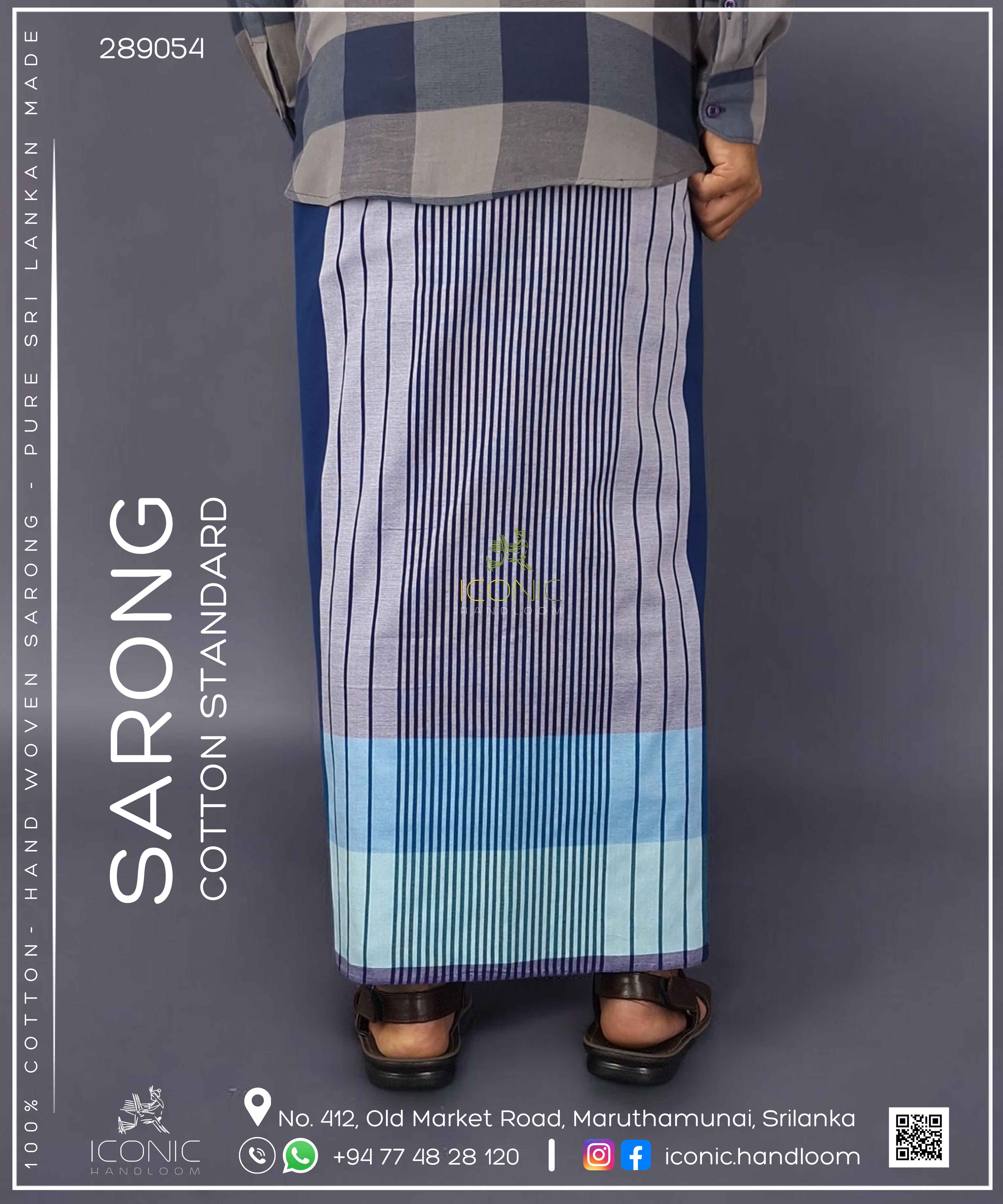 Handloom Cotton Sarong - The Galle Fort - ICS 289054