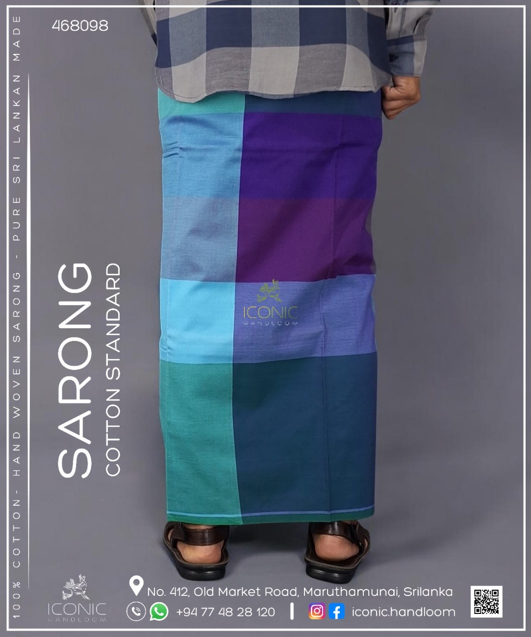 Handloom Cotton Sarong – ICS - 468098