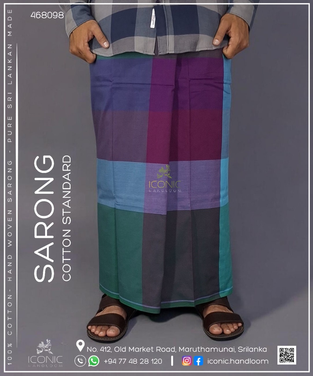 Handloom Cotton Sarong – ICS - 468098