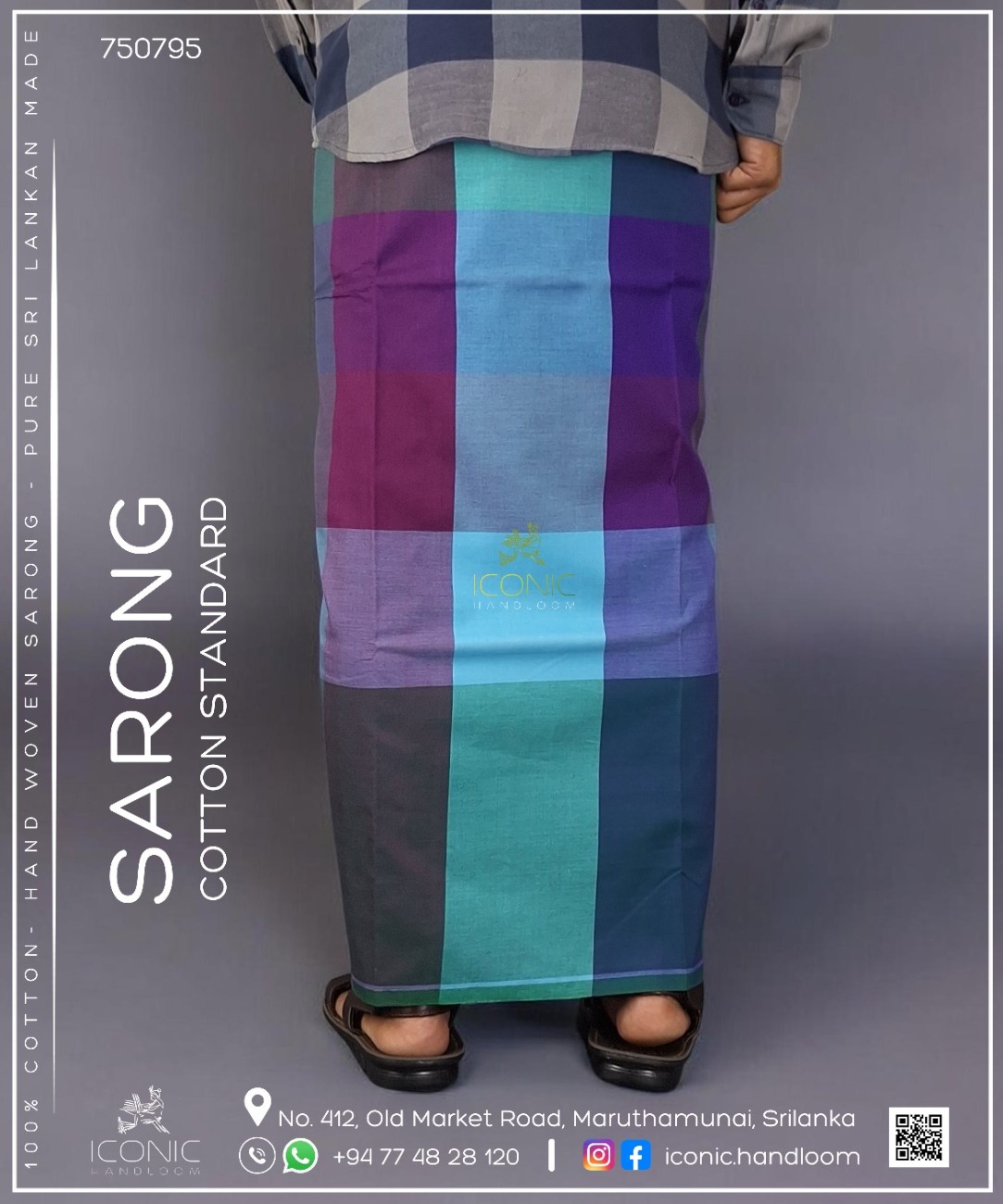 Handloom Cotton Sarong – ICS - 750795
