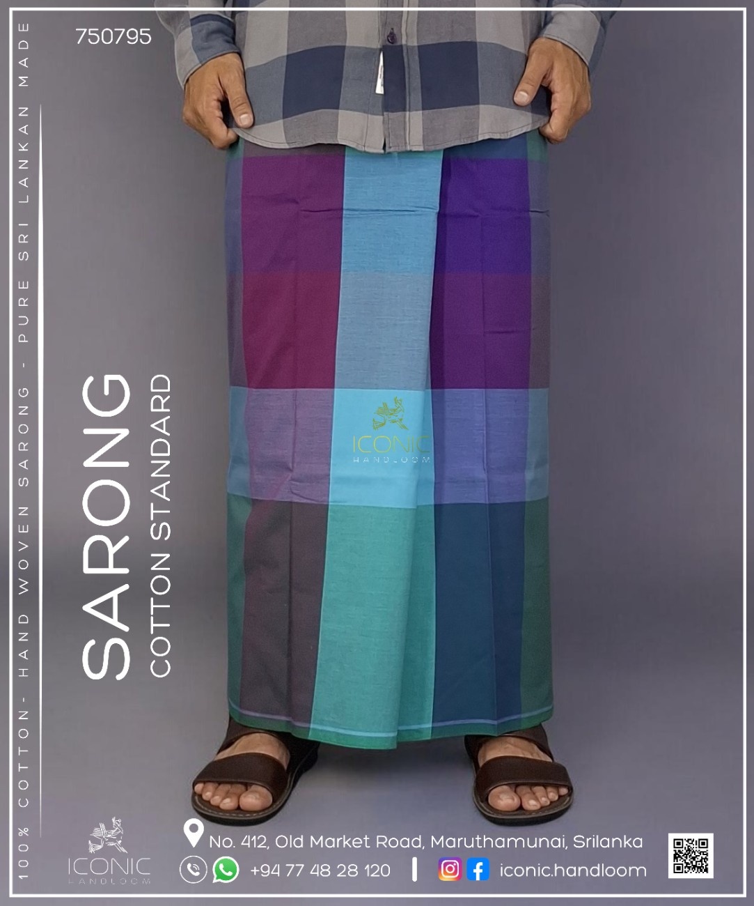 Handloom Cotton Sarong – ICS - 750795