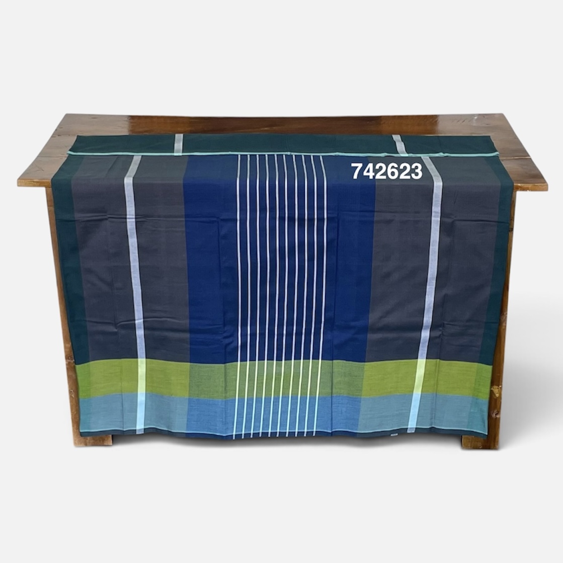 Handloom Cotton Sarong - The Pigeon Island Deep - ICS 742623